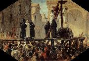 Stefano Ussi The Execution of Savonarola oil painting reproduction